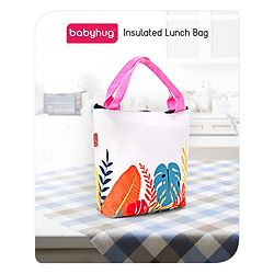 Babyhug Portable and Reusable Insulated Lunch Bag With Forest Print|For School,Travel and Outdoors|Premium & Easy to Carry| (Colour May Vary)
