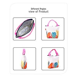 Babyhug Portable and Reusable Insulated Lunch Bag With Forest Print|For School,Travel and Outdoors|Premium & Easy to Carry| (Colour May Vary)