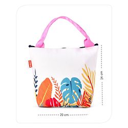 Babyhug Portable and Reusable Insulated Lunch Bag With Forest Print|For School,Travel and Outdoors|Premium & Easy to Carry| (Colour May Vary)