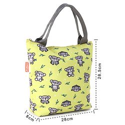 Babyhug Insulated Lunch Bag With Koala Print - Yellow