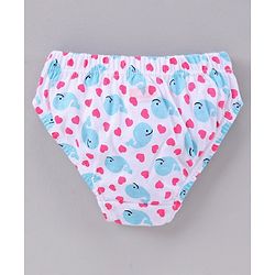 Babyhug 100% Cotton Panties Pack of 3 - Blue Pink