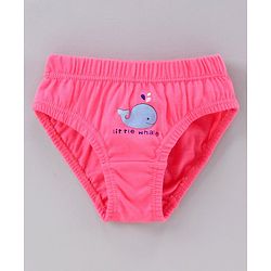 Babyhug 100% Cotton Panties Pack of 3 - Blue Pink