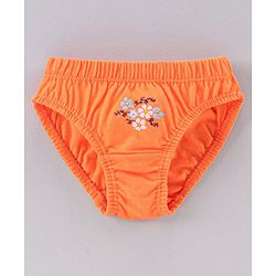Babyhug 100% Cotton Panties Pack of 3 - Blue Orange White