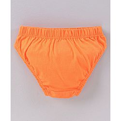 Babyhug 100% Cotton Panties Pack of 3 - Blue Orange White