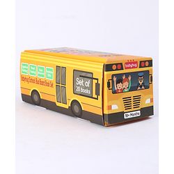 Babyhug School Bus Board Books- Set of 20| Back to Back 22 Pages| Basic Concepts|Early Learning Pocket-Sized Pre-School book|Premium & Handy|Ideal for Gifting