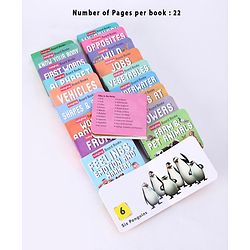Babyhug School Bus Board Books- Set of 20| Back to Back 22 Pages| Basic Concepts|Early Learning Pocket-Sized Pre-School book|Premium & Handy|Ideal for Gifting
