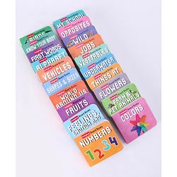Babyhug School Bus Board Books- Set of 20| Back to Back 22 Pages| Basic Concepts|Early Learning Pocket-Sized Pre-School book|Premium & Handy|Ideal for Gifting