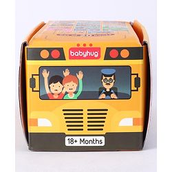 Babyhug School Bus Board Books- Set of 20| Back to Back 22 Pages| Basic Concepts|Early Learning Pocket-Sized Pre-School book|Premium & Handy|Ideal for Gifting
