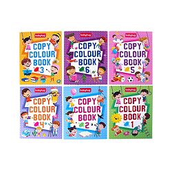 Babyhug Little Ace Coloring Books Set of 6 - English