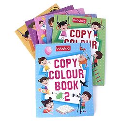 Babyhug Little Ace Coloring Books Set of 6 - English