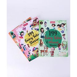 Babyhug 199 Moral & Fairy Tale Stories Books|Self teaching Stories|Colourful Illustration|Pack of 2 |English|2 to 6 Years