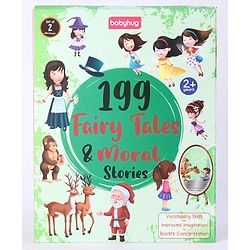 Babyhug 199 Moral & Fairy Tale Stories Books|Self teaching Stories|Colourful Illustration|Pack of 2 |English|2 to 6 Years