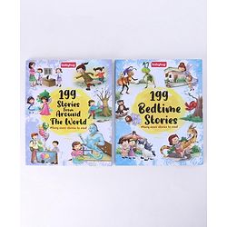 Babyhug 199 Stories From Around the World & Bedtime Books|Self teaching Stories|Colourful Illustration|Pack of 2 |English|2 to 6 Years