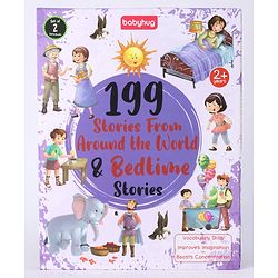 Babyhug 199 Stories From Around the World & Bedtime Books|Self teaching Stories|Colourful Illustration|Pack of 2 |English|2 to 6 Years