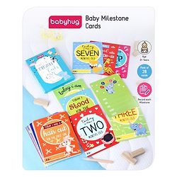 Babyhug Baby Milestone Cards - English