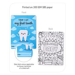 Babyhug Baby Milestone Cards - English