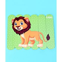 Babyhug Pet and Wild Animals 18 Double Side Stick Wooden Puzzle Set| Montessori Pre-School Educational and Learning Toy For 3-6 Years Kids| 6 Different Design Fun & Interesting Way To Learn Things Stick Puzzle| BIS Certified