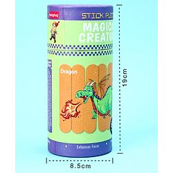 Babyhug Magical Creatures 18 Double Side Stick Wooden Puzzle Set| Montessori Pre-School Educational and Learning Toy For 3-6 Years Kids| 6 Different Design Fun & Interesting Way To Learn Things Stick Puzzle| BIS Certified