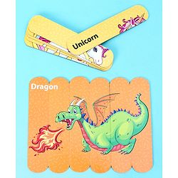 Babyhug Magical Creatures 18 Double Side Stick Wooden Puzzle Set| Montessori Pre-School Educational and Learning Toy For 3-6 Years Kids| 6 Different Design Fun & Interesting Way To Learn Things Stick Puzzle| BIS Certified