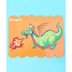 Babyhug Magical Creatures 18 Double Side Stick Wooden Puzzle Set| Montessori Pre-School Educational and Learning Toy For 3-6 Years Kids| 6 Different Design Fun & Interesting Way To Learn Things Stick Puzzle| BIS Certified