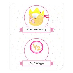 Babyhug Half Birthday Party Decor Kit Pink - Pack of 24