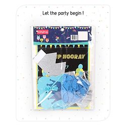 Babyhug Half Birthday Party Decor Kit Blue - Pack of 24