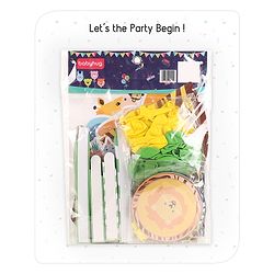 Babyhug Jungle Themed Birthday Party Decor Kit - Pack of 55