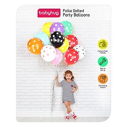 Babyhug Polka Dotted Party Balloons - Pack of 50