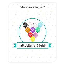 Babyhug Polka Dotted Party Balloons - Pack of 50