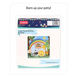 Babyhug Jungle Themed Birthday Party Backdrop - Height 121 cm