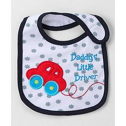 Babyhug Knitted Velcro Bib (Print and Color May Vary)