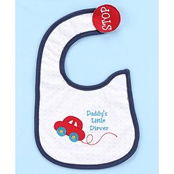Babyhug Knitted Velcro Bib (Print and Color May Vary)