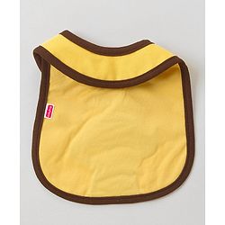 Babyhug Bib Monkey Embroidery - Yellow