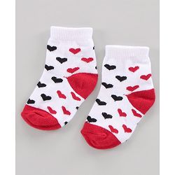 Cutewalk by Babyhug Cotton Ankle Length Multi Print Socks Pack of 3 - Multicolour