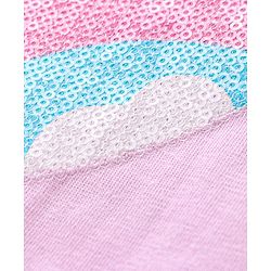Babyhug Half Sleeves Sequinned Top - Pink