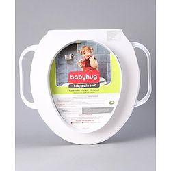Babyhug Baby Potty Seat With Handle Giraffe Print - Green
