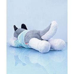 Babyhug Sleeping Husky Dog Soft Toy Multicolor - Length 55 cm