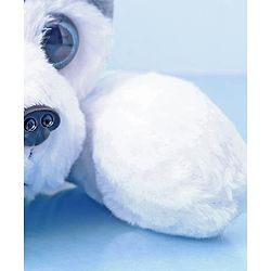 Babyhug Sleeping Husky Dog Soft Toy Multicolor - Length 55 cm