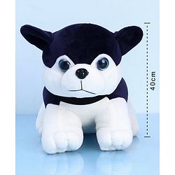 Babyhug Wolf Dog Soft Toy Blue White - Height 40 cm