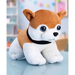 Babyhug Wolf Dog Soft Toy Blue White - Height 40 cm