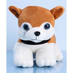 Babyhug Wolf Dog Soft Toy Blue White - Height 40 cm