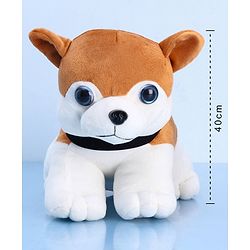 Babyhug Wolf Dog Soft Toy Blue White - Height 40 cm