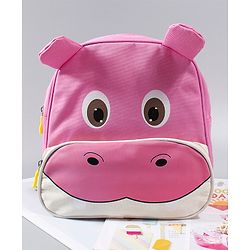 Babyhug Cow Design Fashion Backpack - Pink