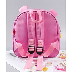 Babyhug Cow Design Fashion Backpack - Pink
