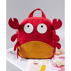 Babyhug Crab Design Fashion Backpack - Red