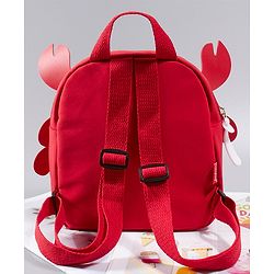 Babyhug Crab Design Fashion Backpack - Red