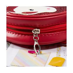 Babyhug Unicorn Shimmered Sling Bag - Red