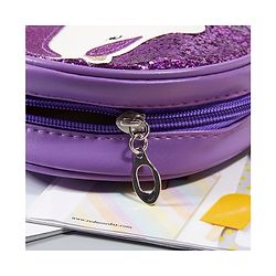 Babyhug Unicorn Shimmered Sling Bag - Purple