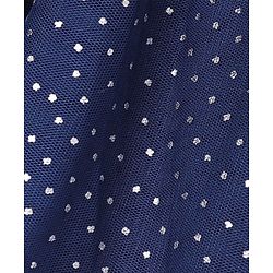 Babyhug Half Sleeves Frock Frozen Print - Navy