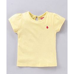 Babyhug Half Sleeves Solid Tee Pack of 3 - Yellow Pink Blue